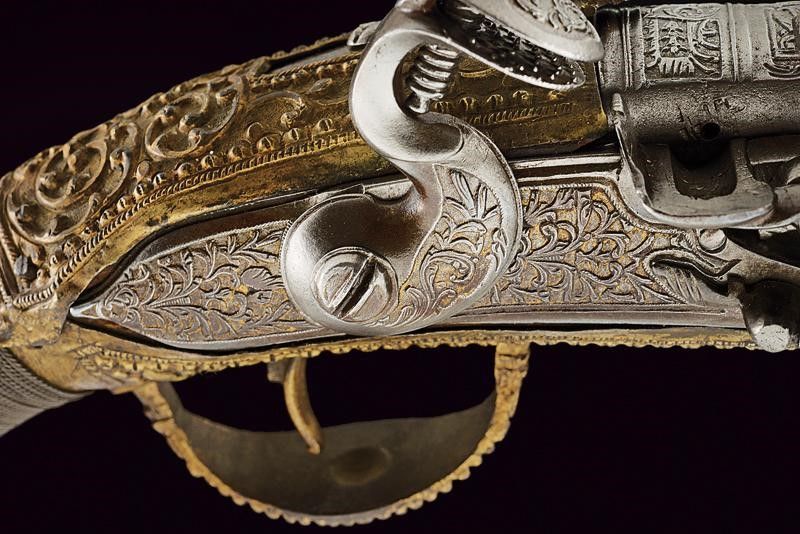 Elegante Pistola a Pietra Focaia