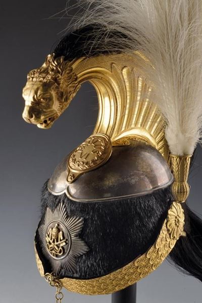 Magnifico Elmo Dell'ultimo Comandante della Guardia Nobile, Epoca Paolo Vi