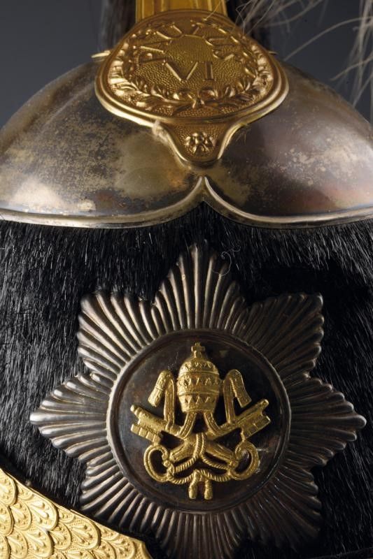 Magnifico Elmo Dell'ultimo Comandante della Guardia Nobile, Epoca Paolo Vi
