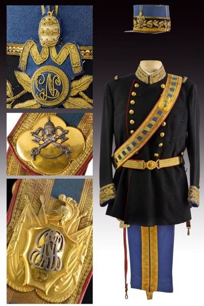 Uniforme di Servizio Dell'ultimo Comandante della Guardia Nobile, Epoca Paolo Vi