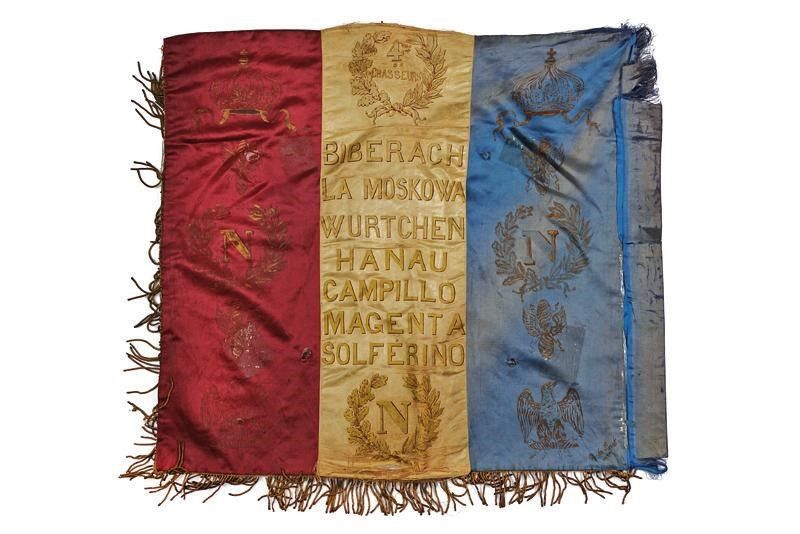 Bandiera del '4e Regiment De Chasseurs', Dono di Napoleone III al Reggimento