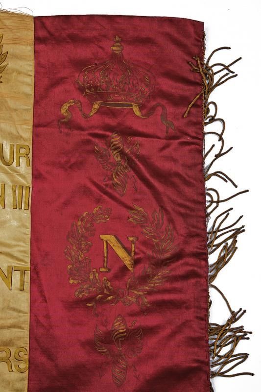 Bandiera del '4e Regiment De Chasseurs', Dono di Napoleone III al Reggimento