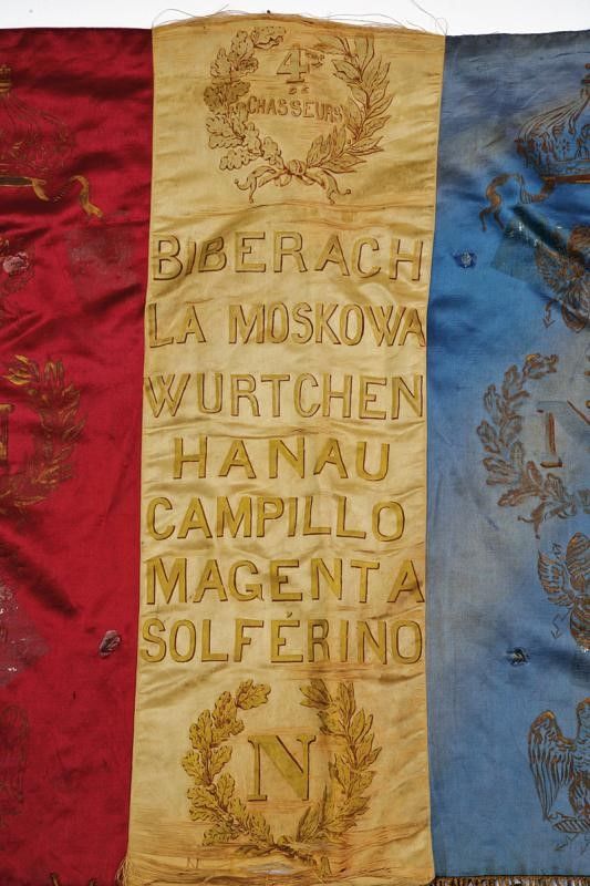 Bandiera del '4e Regiment De Chasseurs', Dono di Napoleone III al Reggimento