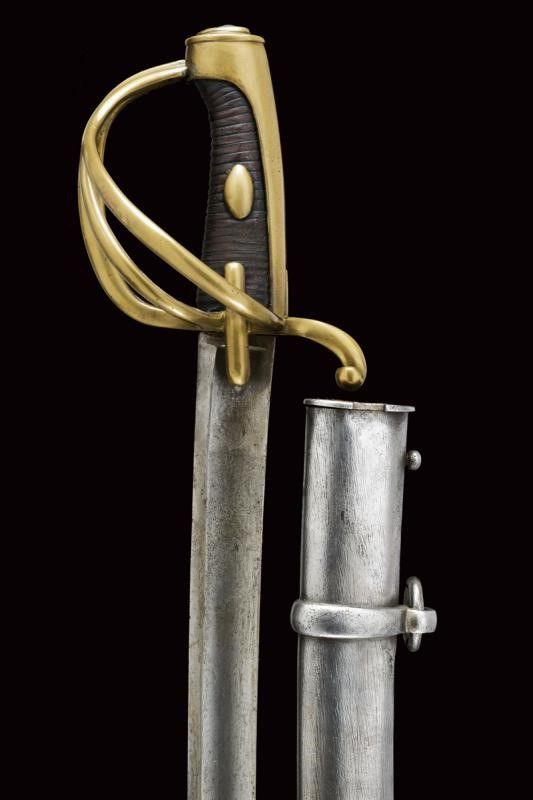 Interessante Sciabola Mod. An XI da Cavalleria Leggera Firmata Barisoni