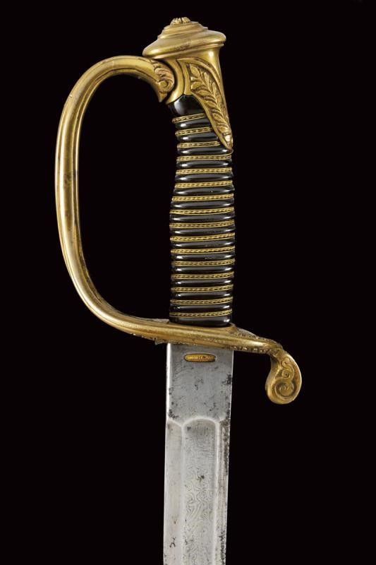 Sciabola da Ufficiale di Fanteria sul Modello 1845 Francese