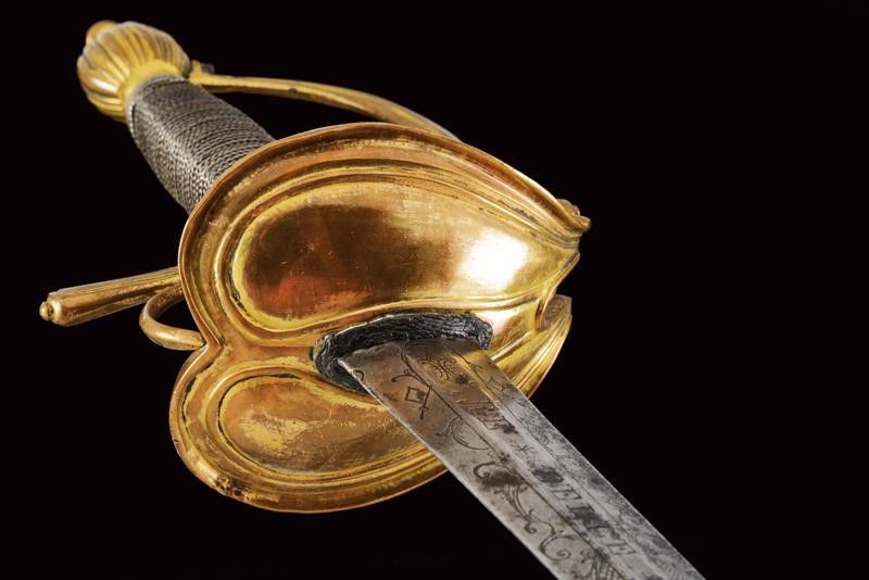 Spada da Ufficiale delle Guardie del Corpo a Piedi, Epoca Ferdinando IV