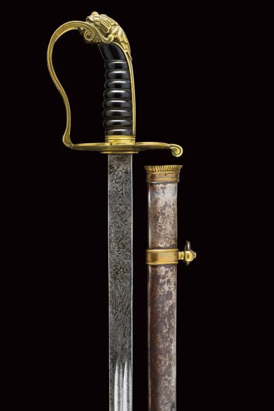 Spada da Ufficiale Subalterno della Guardia Civica Mod. 1847