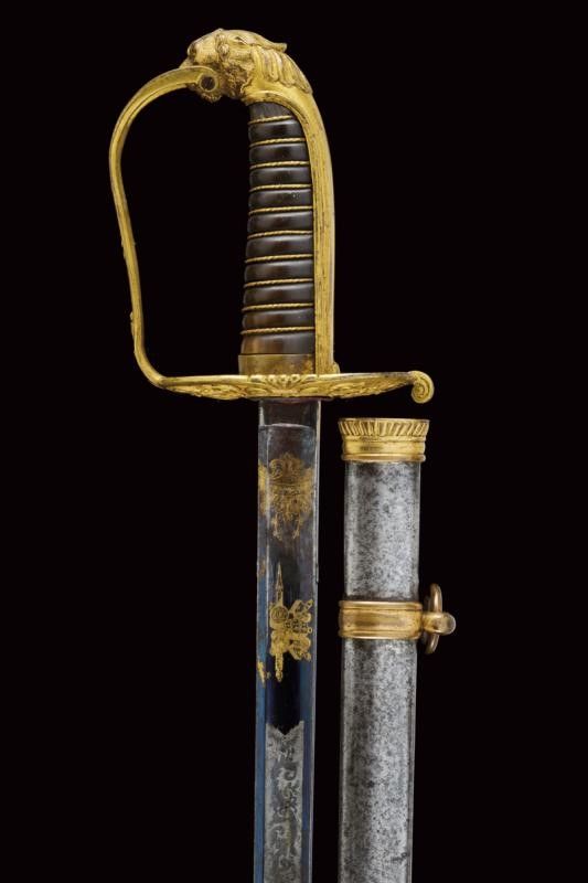 Spada da Ufficiale della Guardia Civica Mod. 1847 con Bellissima Lama