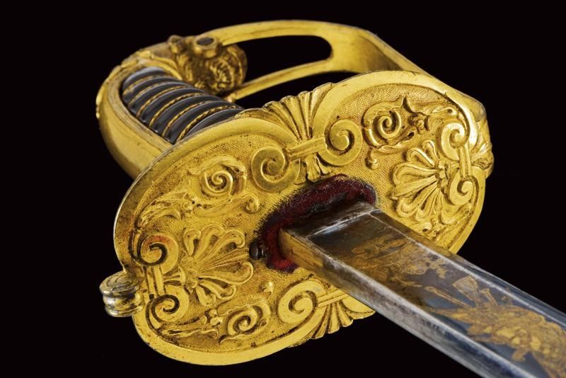 Spada da Ufficiale della Guardia Civica Mod. 1847 con Bellissima Lama