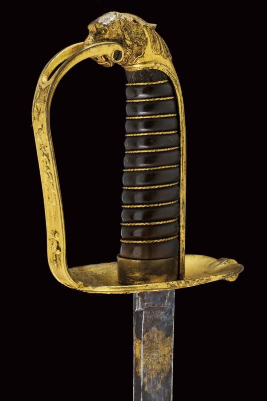 Spada da Ufficiale della Guardia Civica Mod. 1847 con Bellissima Lama