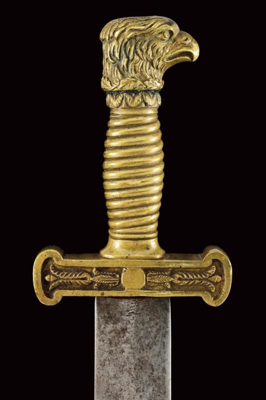 Raro Gladio della Guardia Civica Mod. 1847 con Pomo a Testa D'aquila