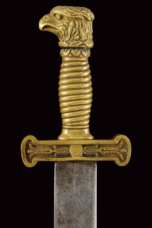 Raro Gladio della Guardia Civica Mod. 1847 con Pomo a Testa D'aquila