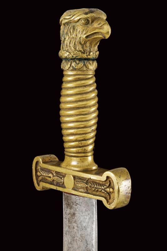 Raro Gladio della Guardia Civica Mod. 1847 con Pomo a Testa D'aquila