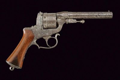 Raro Revolver Perrin a Percussione Centrale