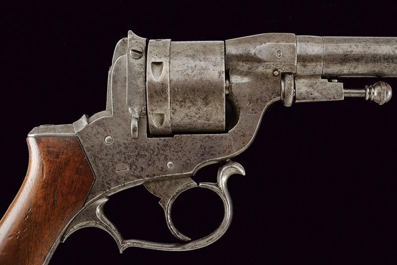 Raro Revolver Perrin a Percussione Centrale