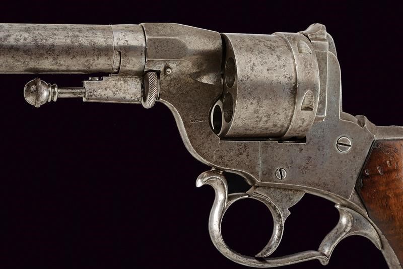 Raro Revolver Perrin a Percussione Centrale