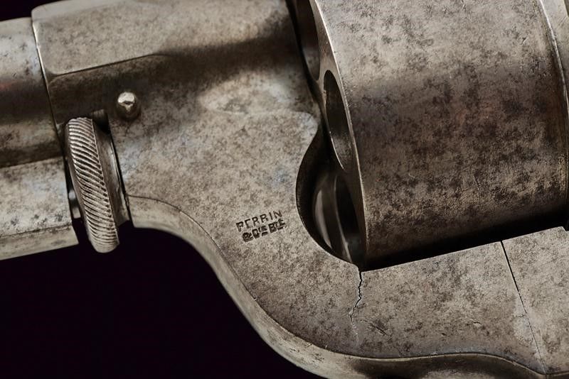 Raro Revolver Perrin a Percussione Centrale