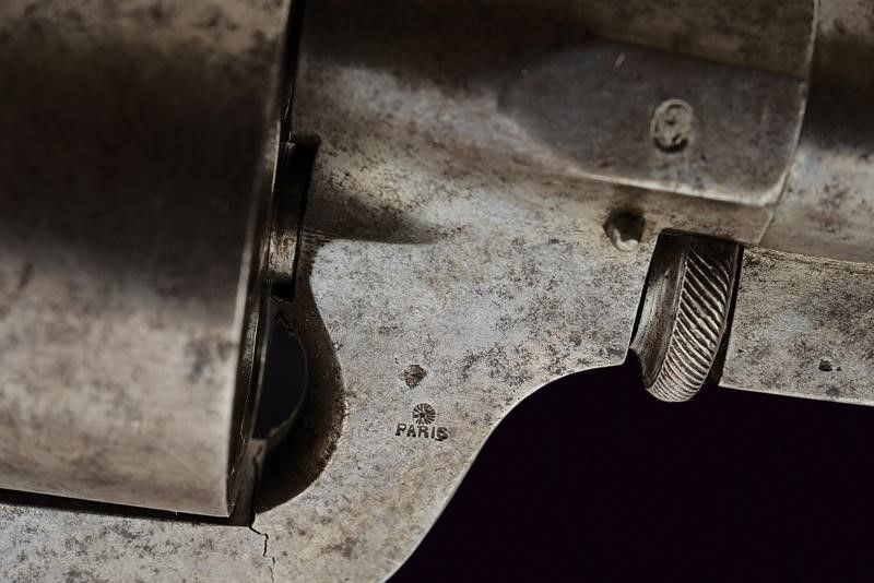 Raro Revolver Perrin a Percussione Centrale