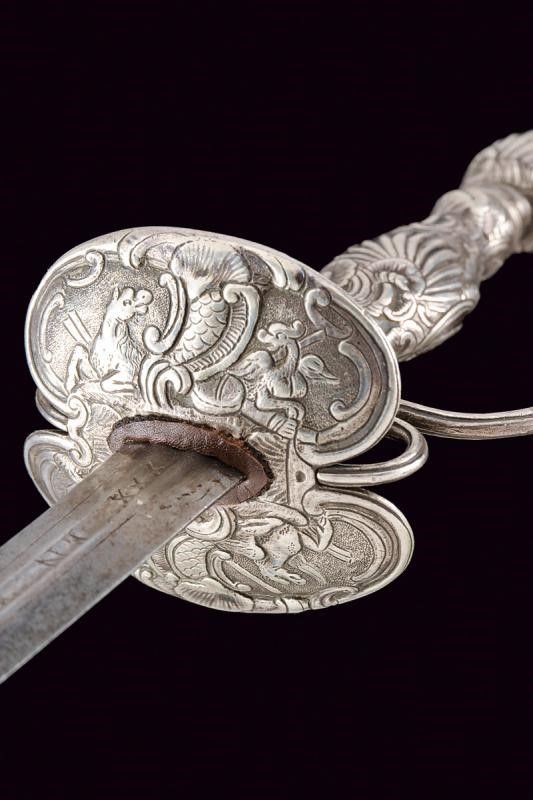 Bello Spadino con Fornimento in Argento