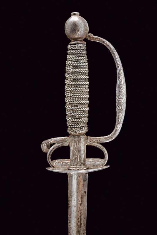 Spadino Decorato in Argento