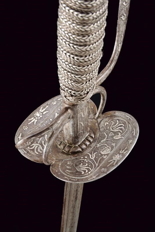 Spadino Decorato in Argento