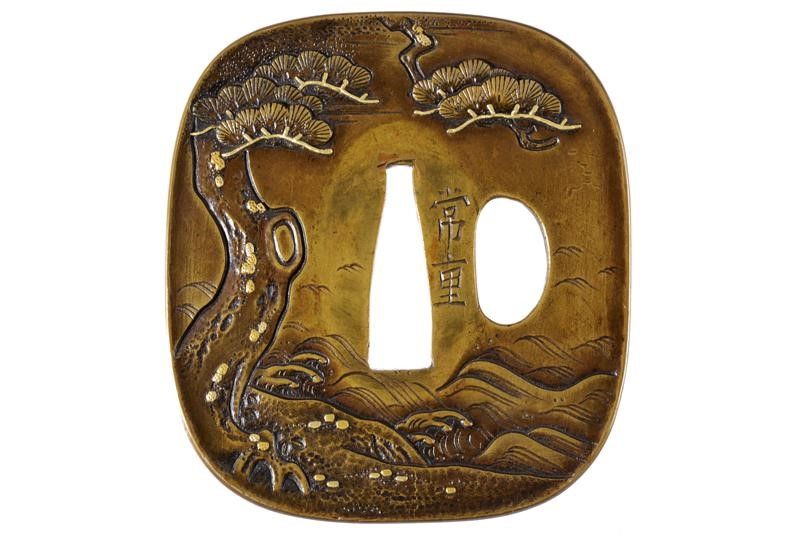 Bella Tsuba Firmata Tsuneshige