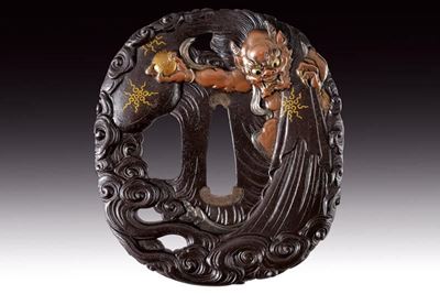 Bellissima Tsuba Firmata Miboku Jokkei (masayuki)