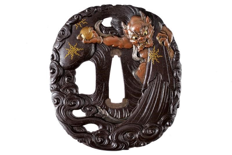 Bellissima Tsuba Firmata Miboku Jokkei (masayuki)