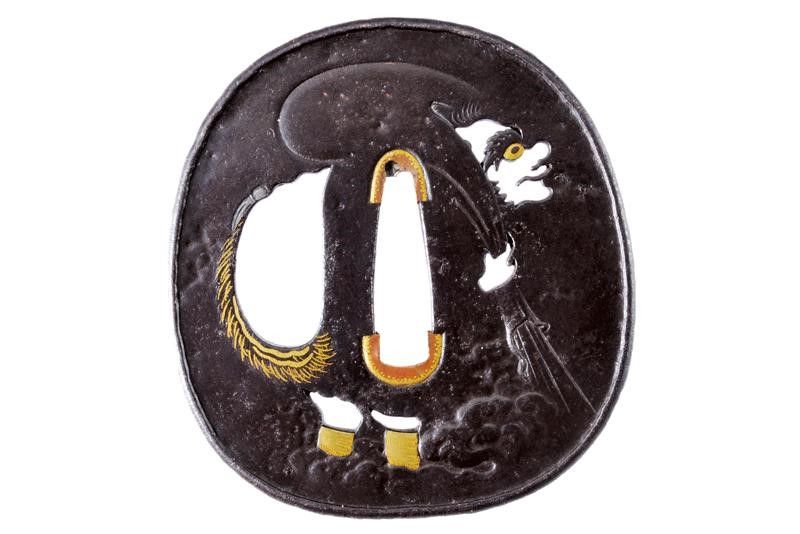 Importante Tsuba Firmata Toshinori