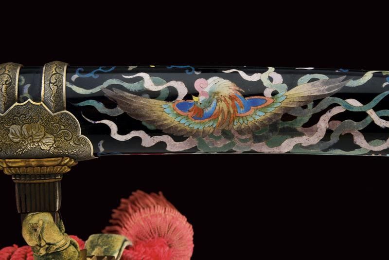 Tachi con Koshirae Lavorato in Cloisonne
