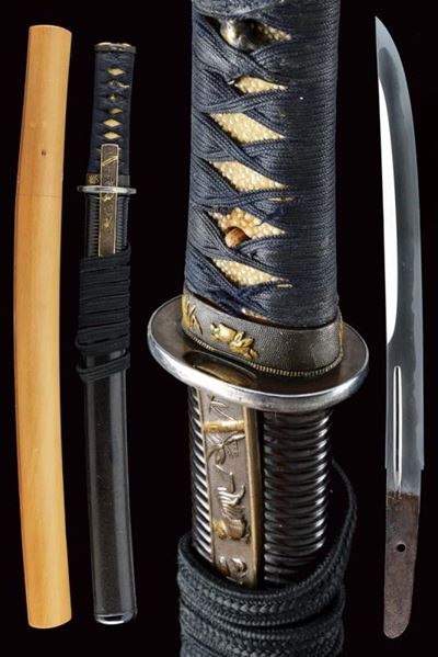 Bel Wakizashi con Shirasaya e Koshirae