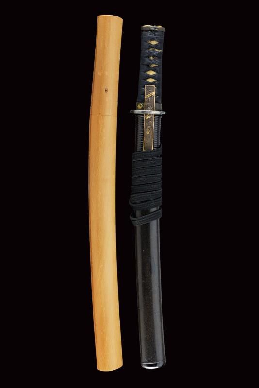 Bel Wakizashi con Shirasaya e Koshirae