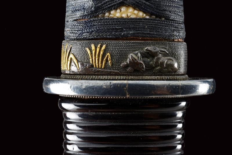 Bel Wakizashi con Shirasaya e Koshirae