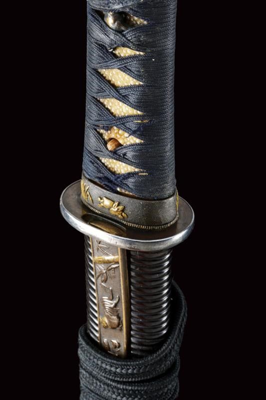 Bel Wakizashi con Shirasaya e Koshirae