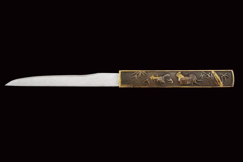 Bel Wakizashi con Shirasaya e Koshirae