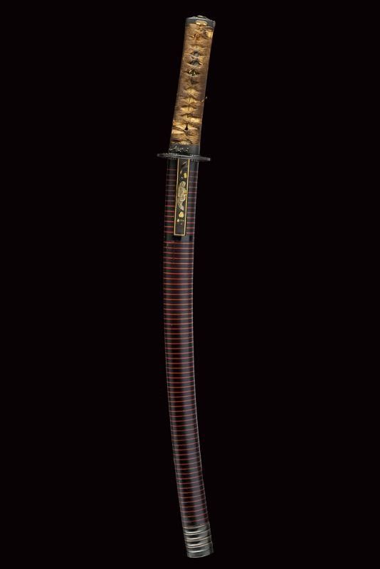 Bel Wakizashi con Importanti Fuchi-kashira
