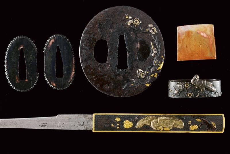 Bel Wakizashi con Importanti Fuchi-kashira