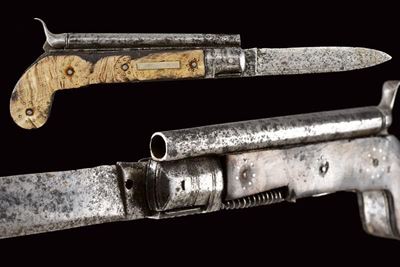 Pistola a Luminello con Coltello Pieghevole
