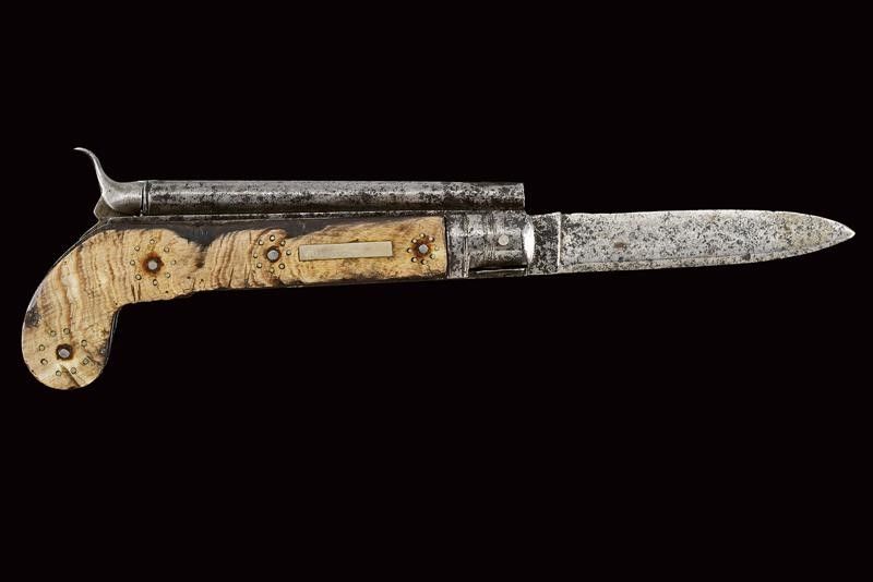 Pistola a Luminello con Coltello Pieghevole