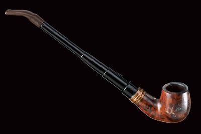 Rara Pistola-pipa a Percussione Anulare