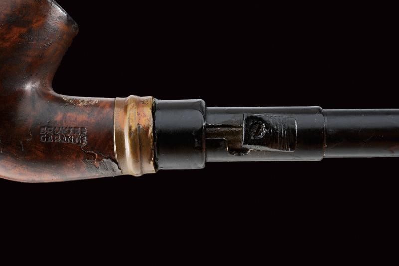 Rara Pistola-pipa a Percussione Anulare