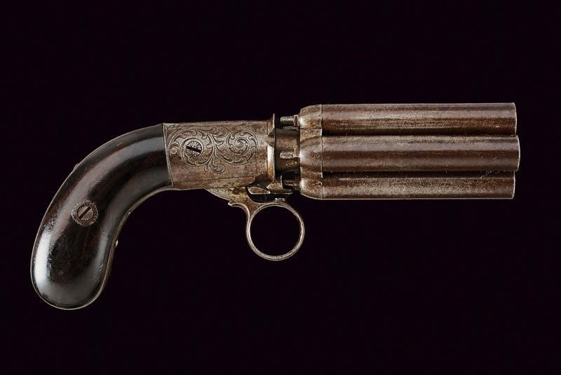 Raro Pepperbox Revolver a Luminello