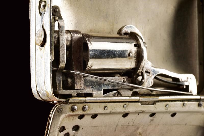 Rarissimo Pepperbox Revolver a Spillo in Borsellino Frankenau