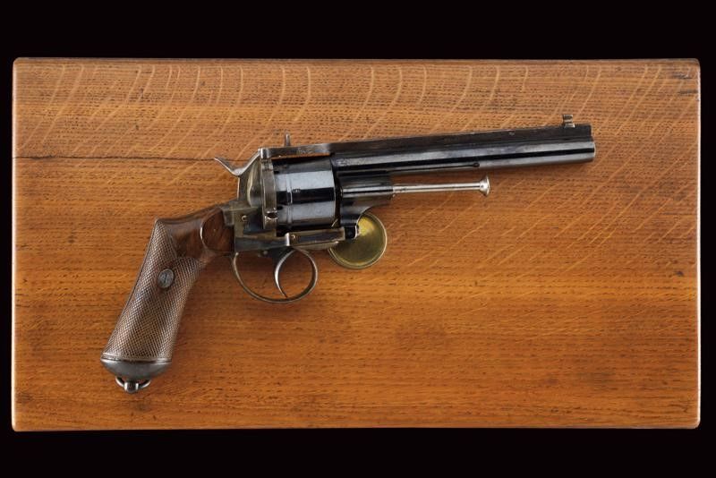 Bel Revolver Lefaucheux a Spillo Sistema Jansen in Cassetta