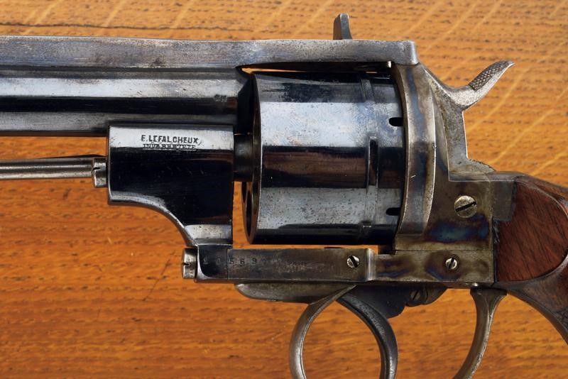Bel Revolver Lefaucheux a Spillo Sistema Jansen in Cassetta