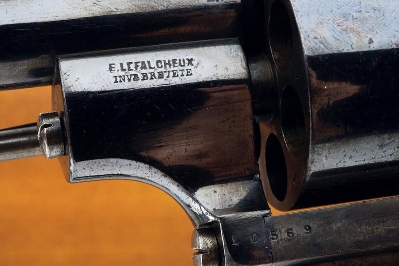 Bel Revolver Lefaucheux a Spillo Sistema Jansen in Cassetta
