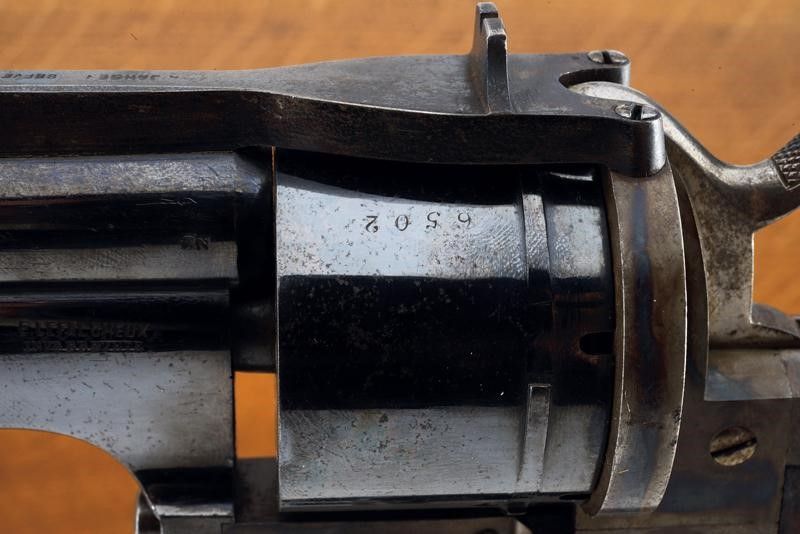 Bel Revolver Lefaucheux a Spillo Sistema Jansen in Cassetta