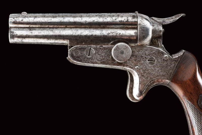 Rara Pistola Anulare a Quattro Canne di Gebr. Maurer, sul Tipo Sharps