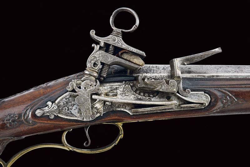 Bellissimo Fucile alla Micheletta a Pietra Focaia di Vincenzo Sarli