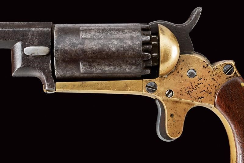 John Walch Ten Shot Double Hammers Pocket Revolver